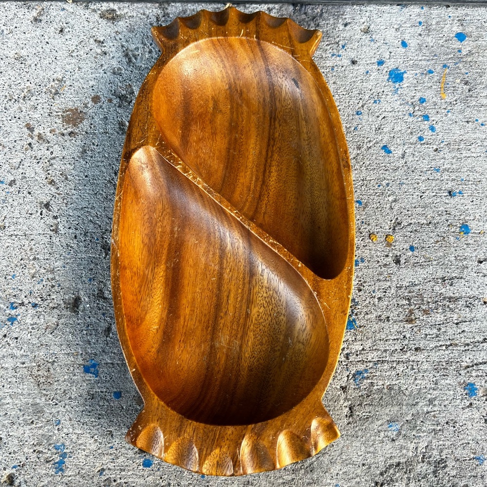 MCM Handcrafted Wooden Decorative Tray